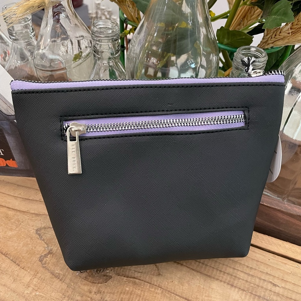 Rae Dunn “RESTING WITCH FACE BLACK MAKEUP BAG - Picture 3 of 6